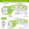 Rotary Cutter Set, Self Healing Sewing Mats Rotary Cutter and Mat 45mm Rotary Fabric Cutter Set with 2 Blades Rotary Cutting Mat for Crafts Fabric Quilting Hobby (9" x 12" (A4))